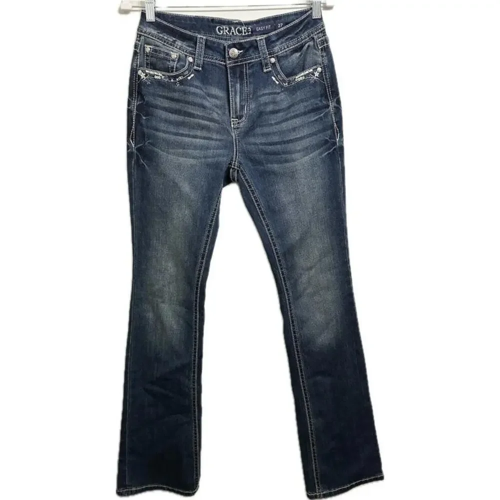 Grace in LA Easy Fit Jeans - Picture 4 of 4